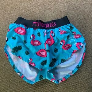 flamingo chickn leg shorts